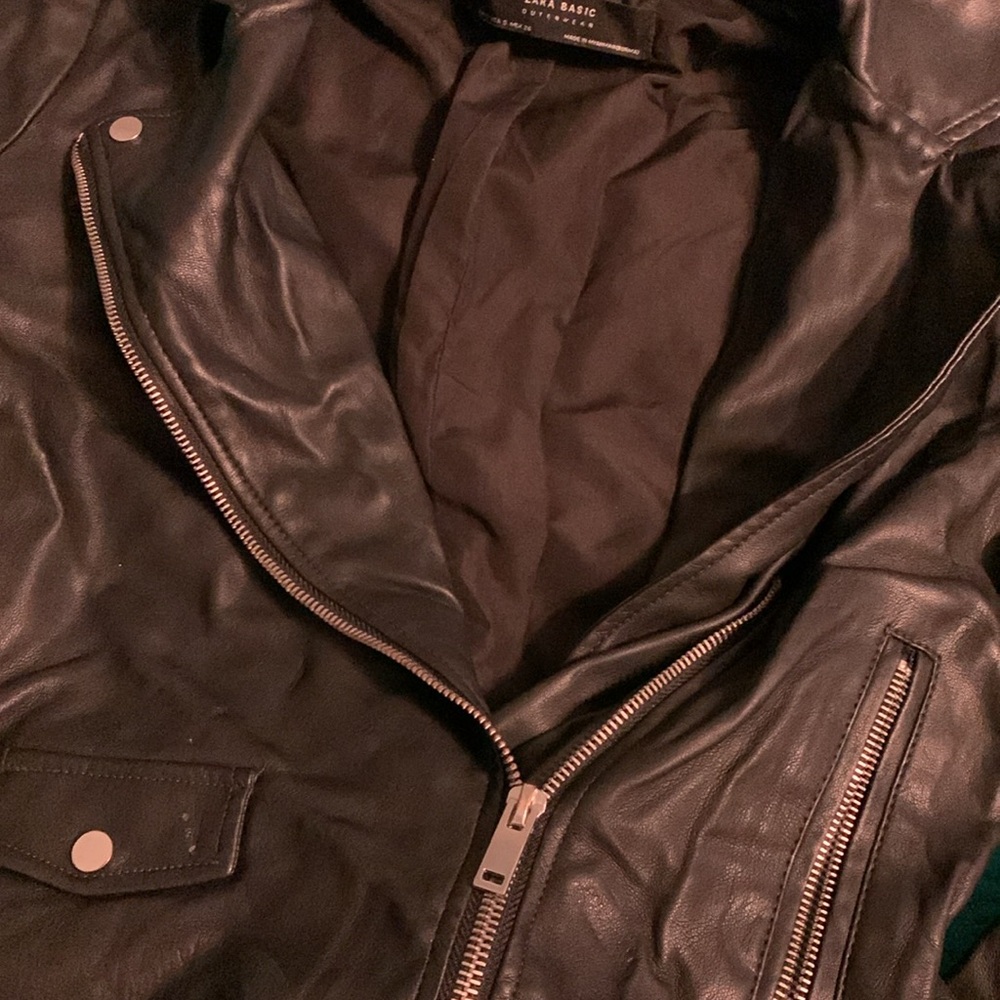 Zara Basic Jacket With Zipper Details - image 5